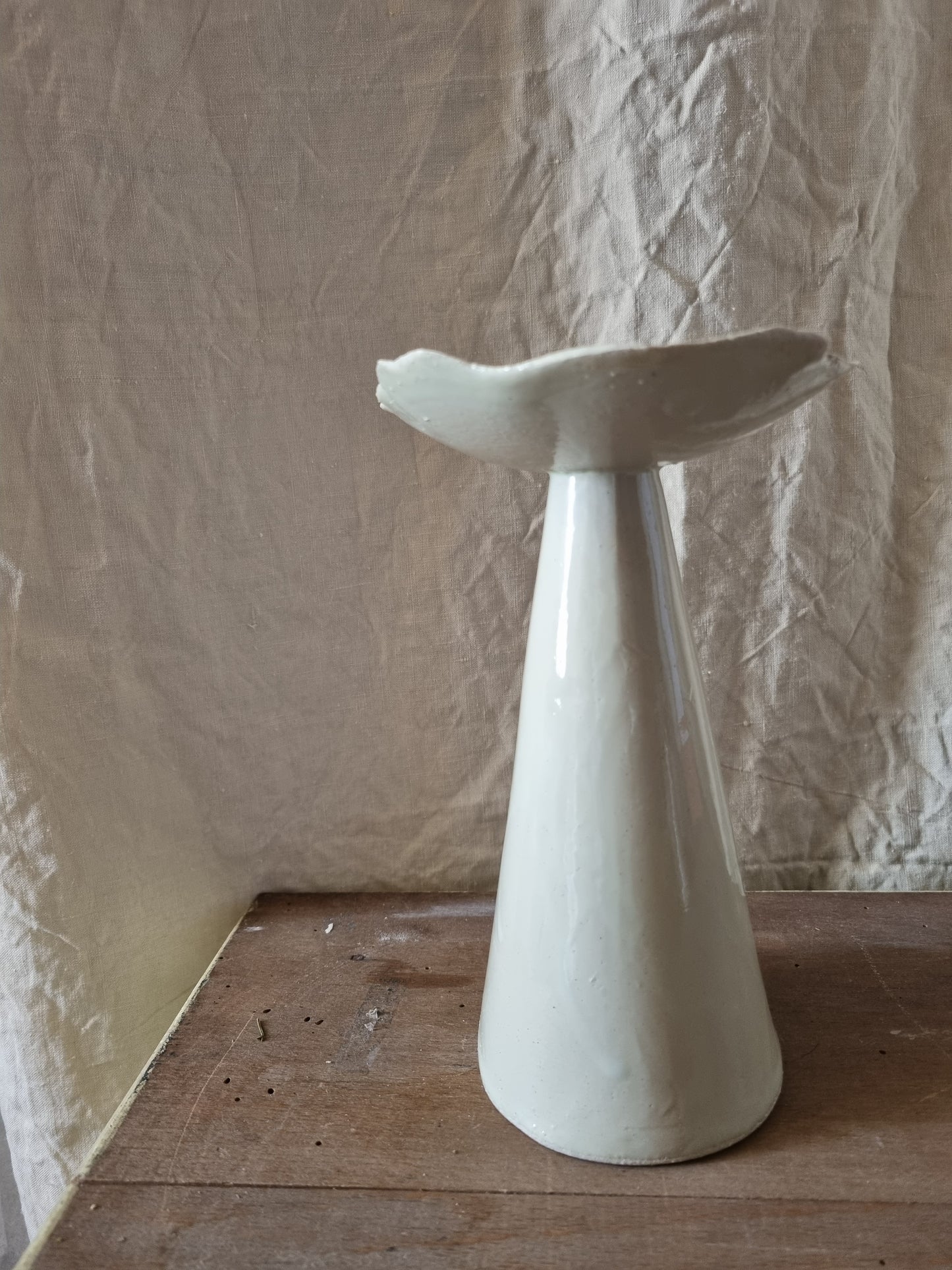 GRAND Vase fleur nuances de vert
