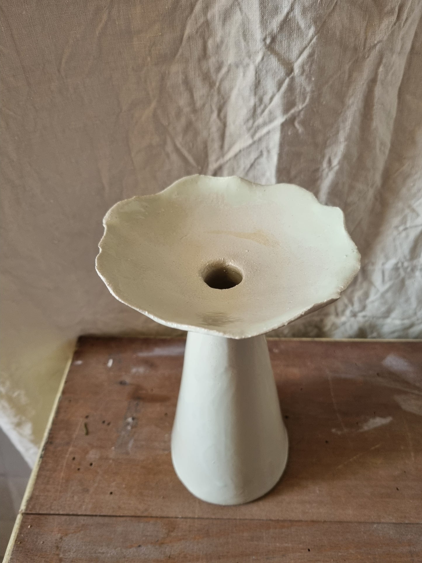 GRAND Vase fleur nuances de vert