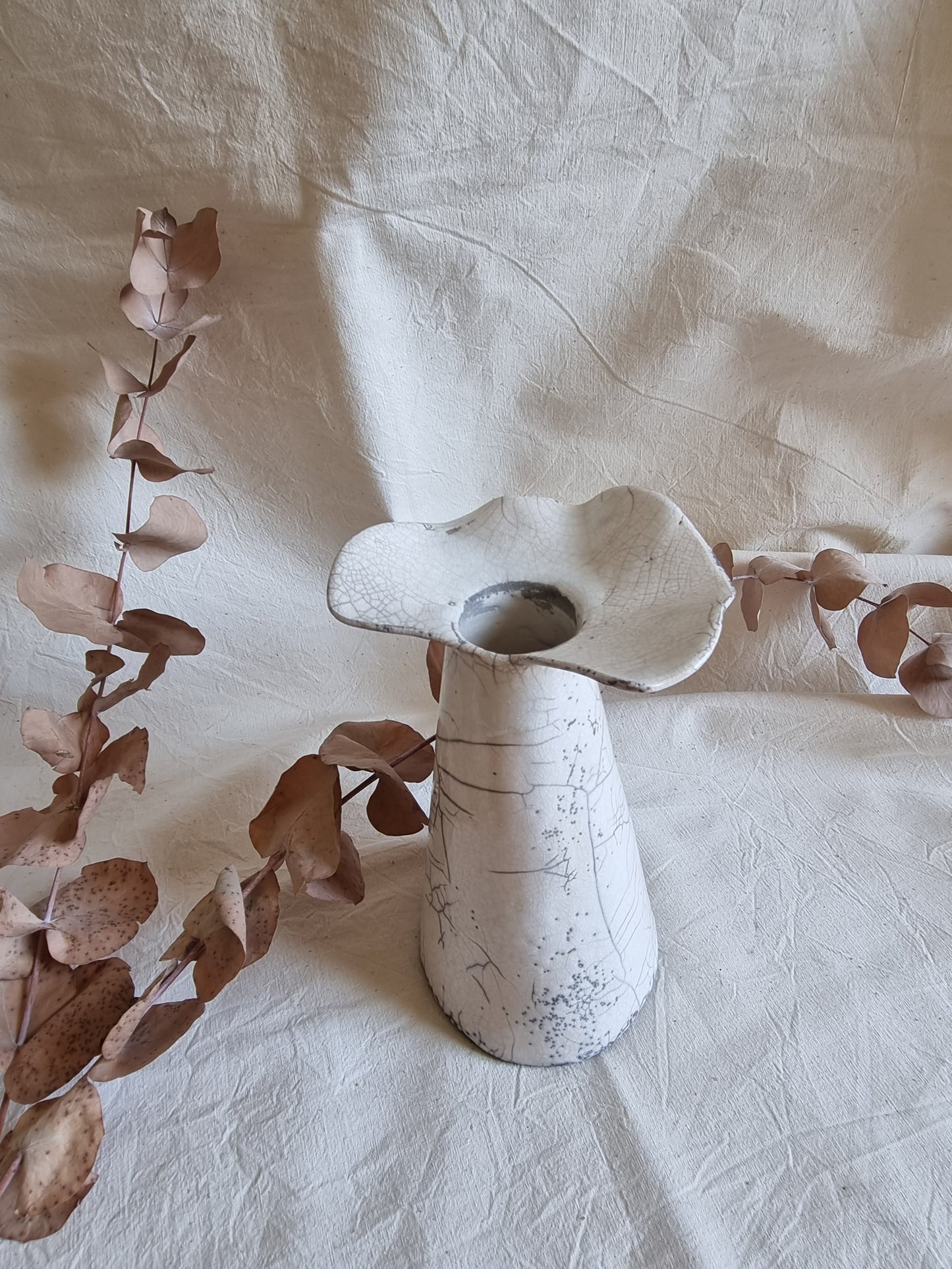 Grand vase fleur Raku