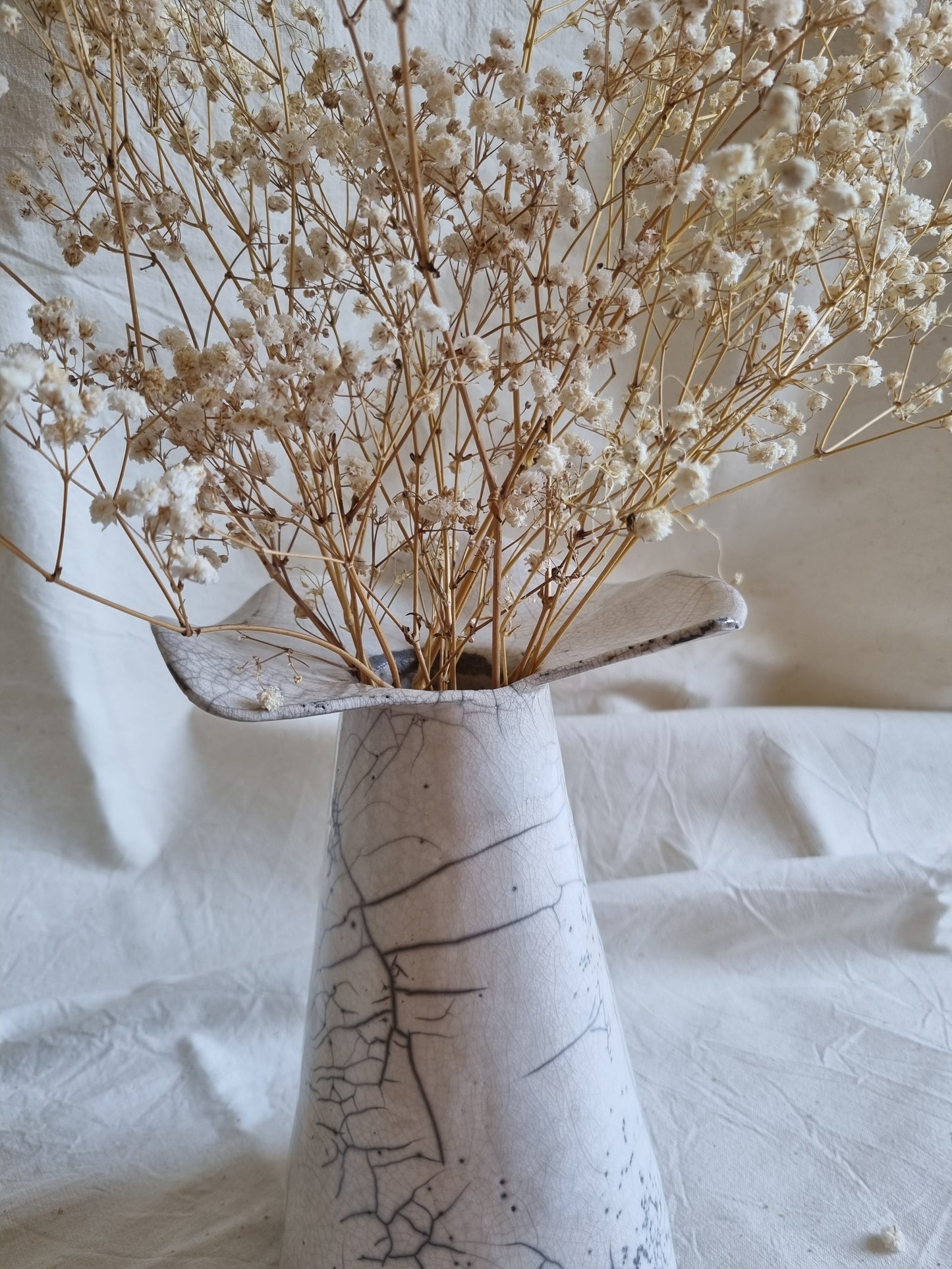 Grand vase fleur Raku
