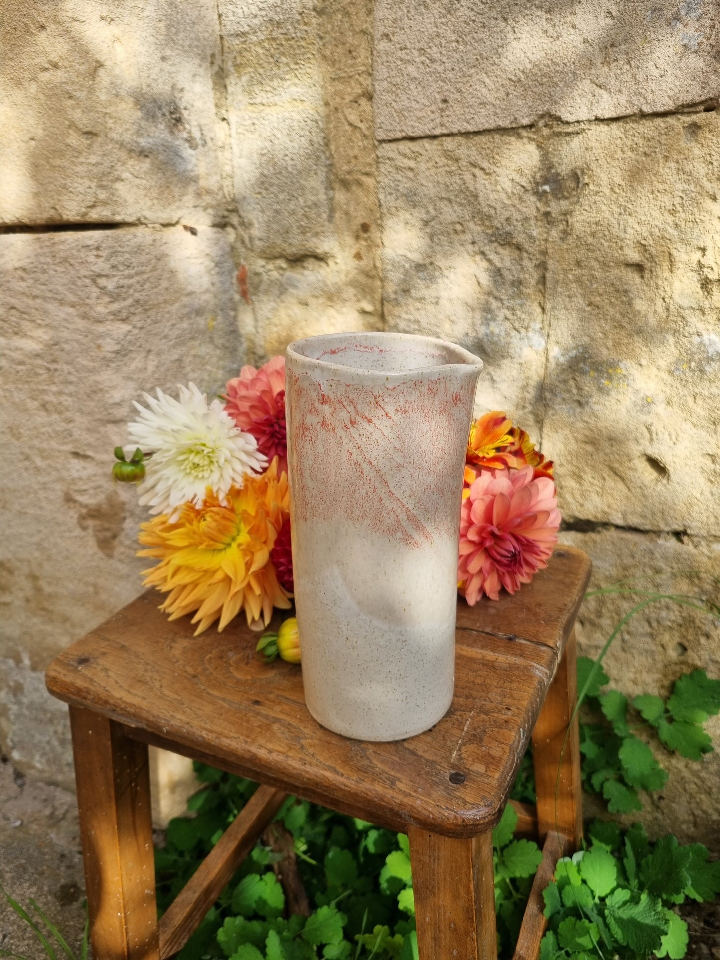 Pichet à eau rose
