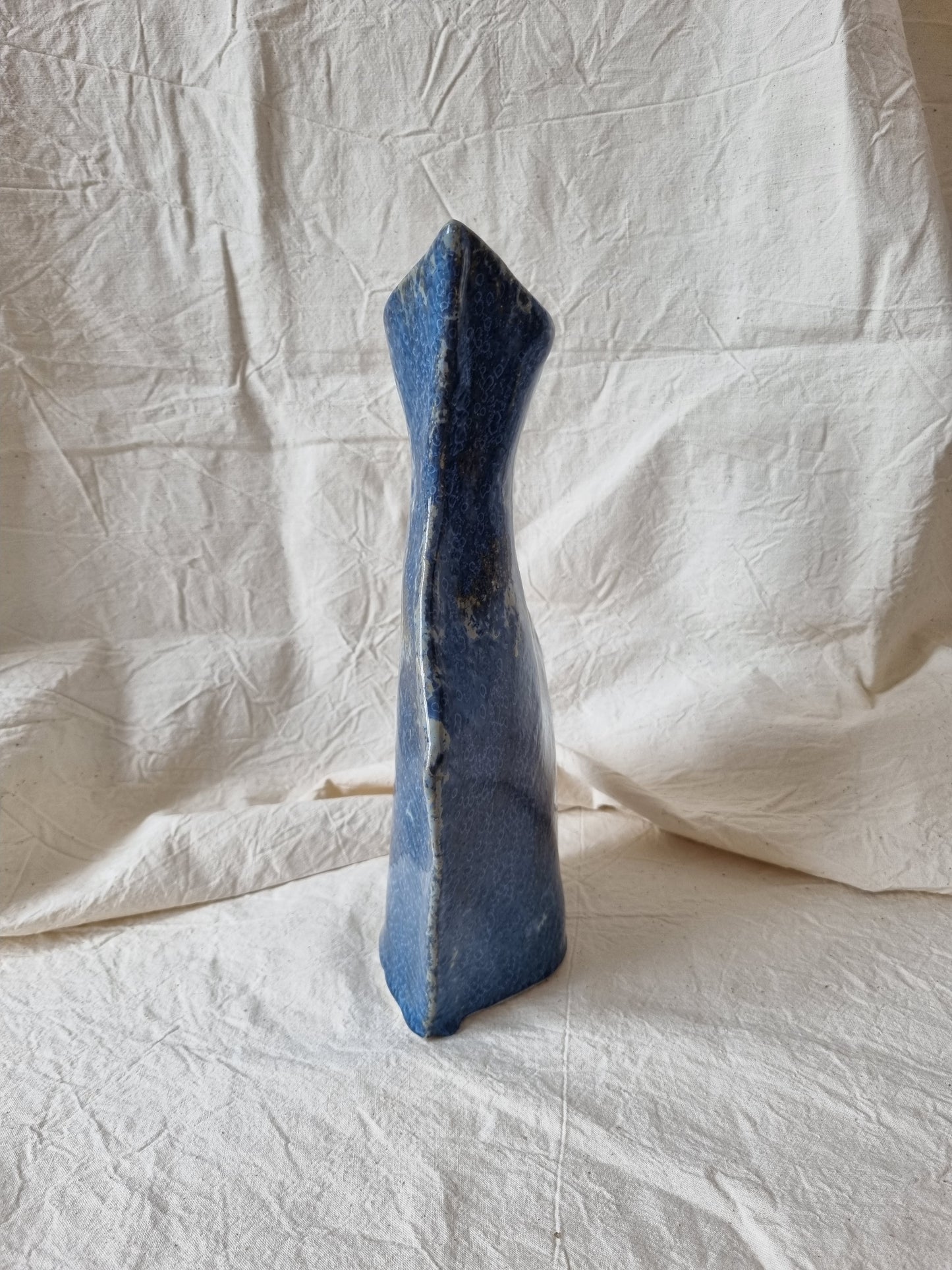 Vase Cobalt géométrique