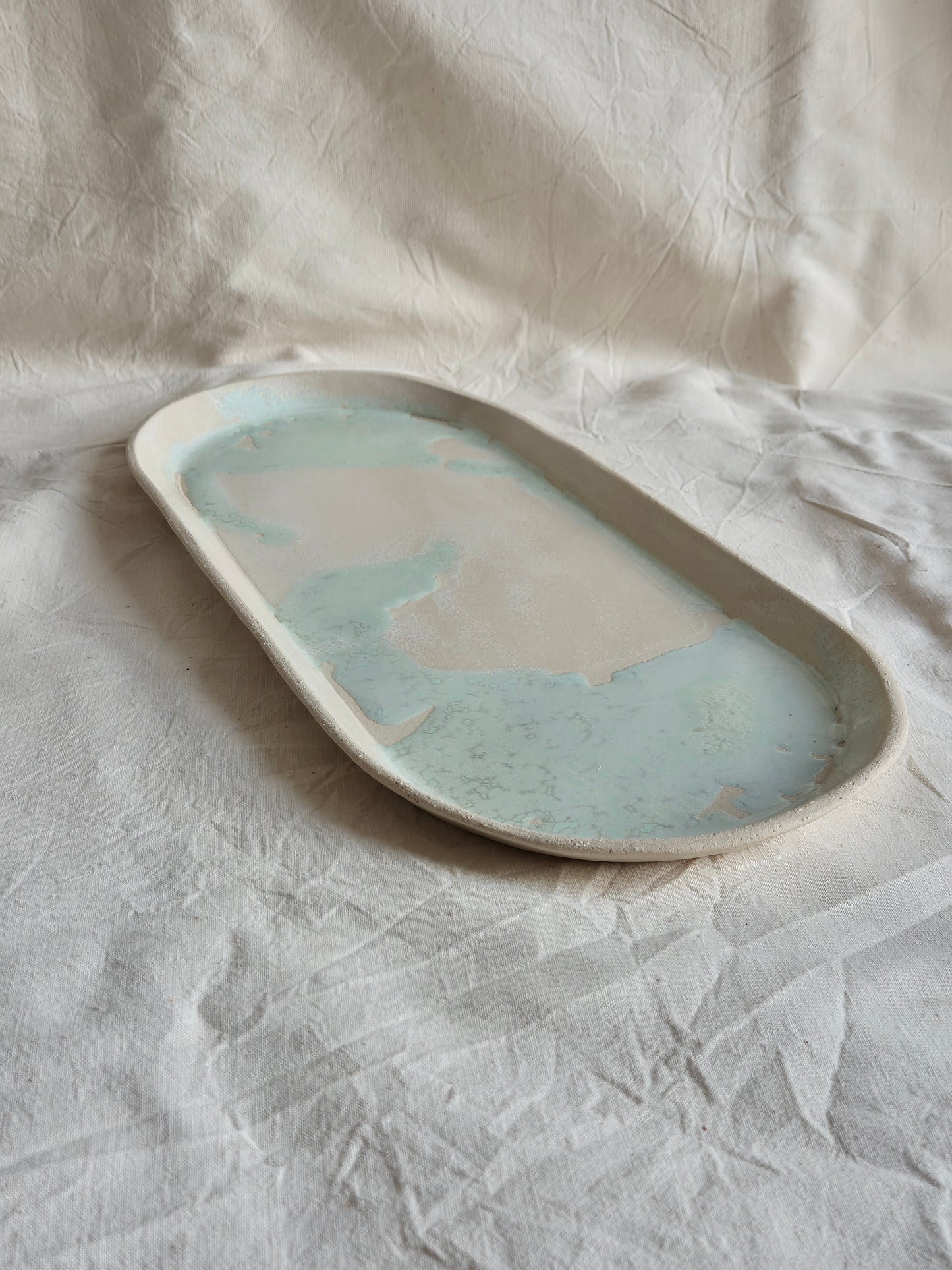 Grand plateau bleu