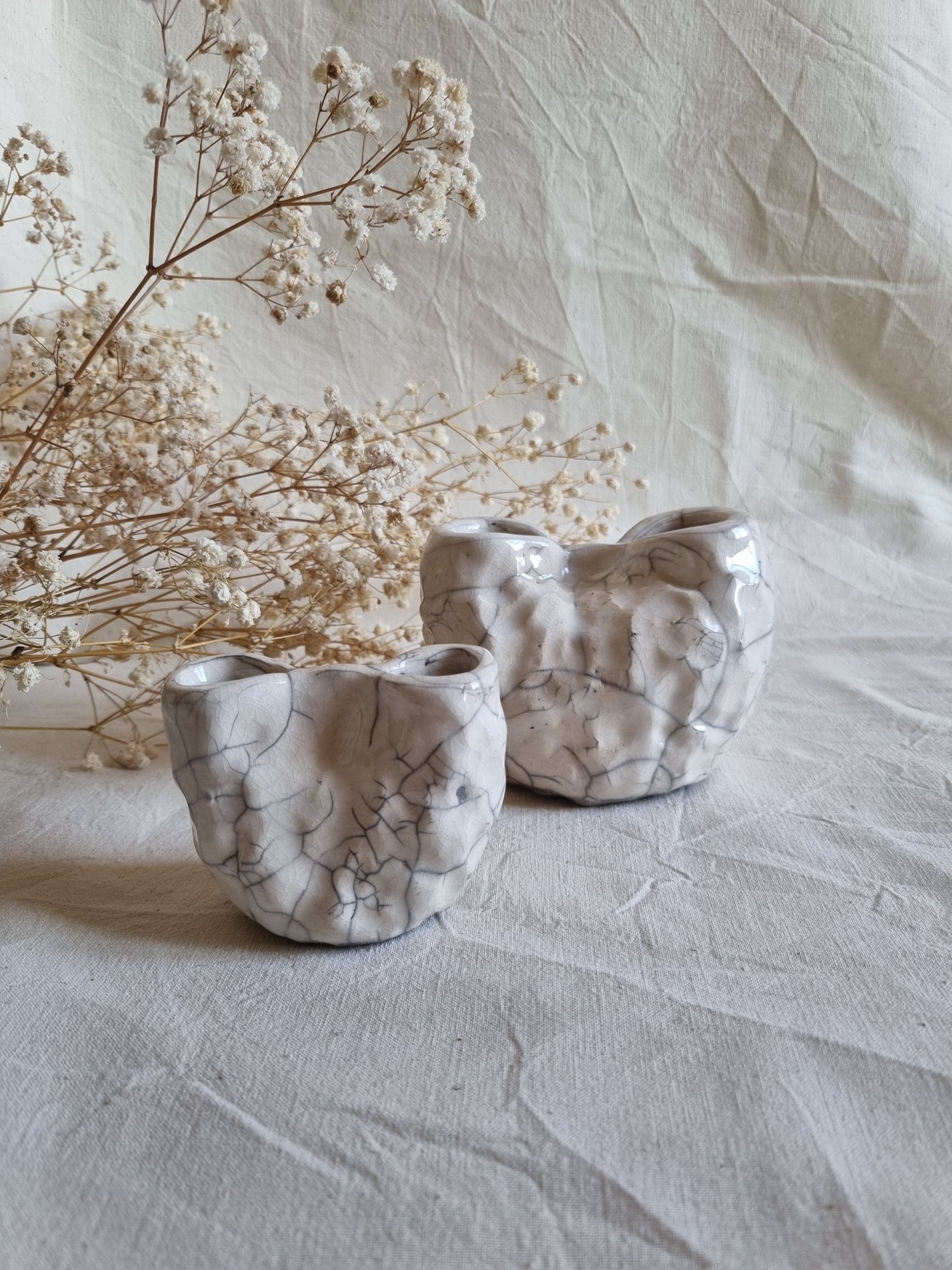 Grand vase pincé RAKU