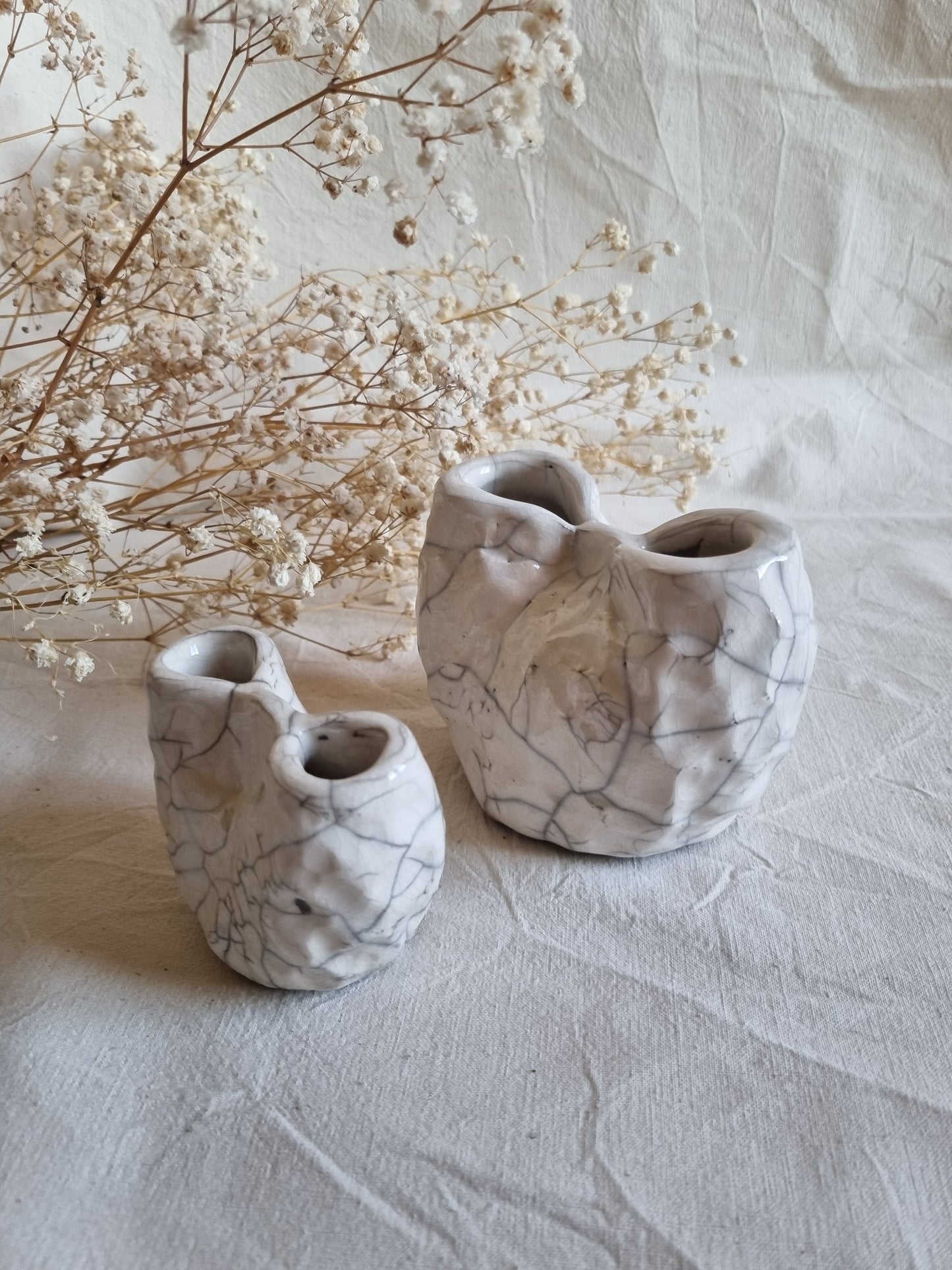 Grand vase pincé RAKU