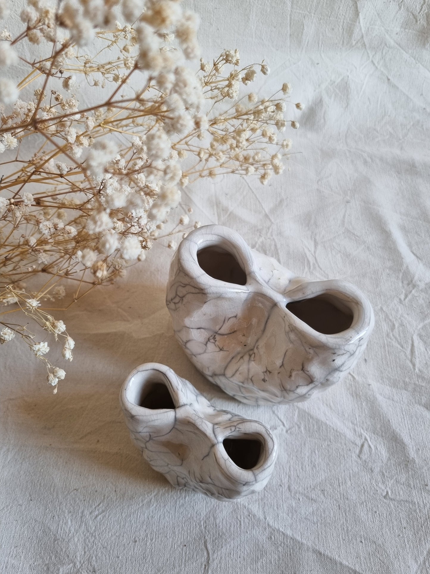 Grand vase pincé RAKU