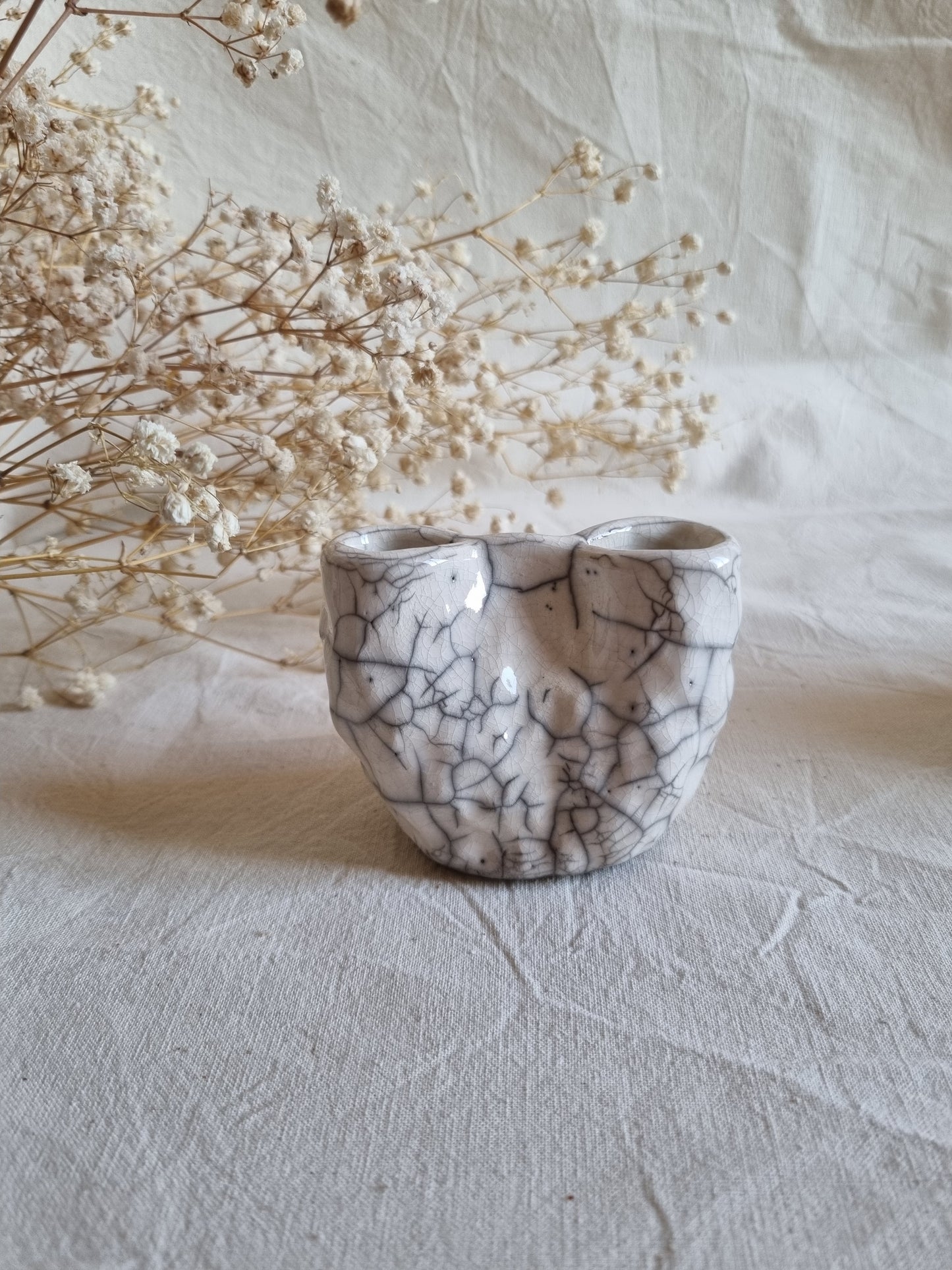 Petit vase pincé RAKU