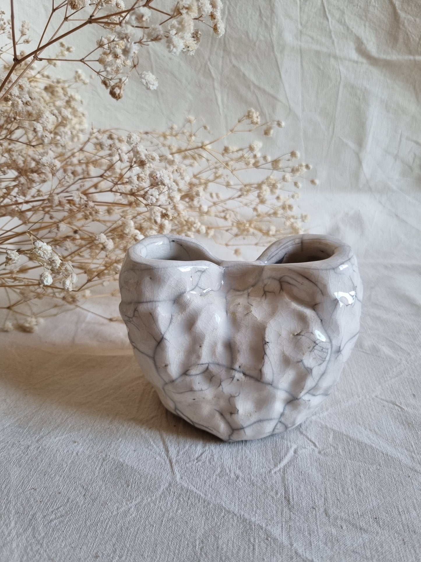 Grand vase pincé RAKU