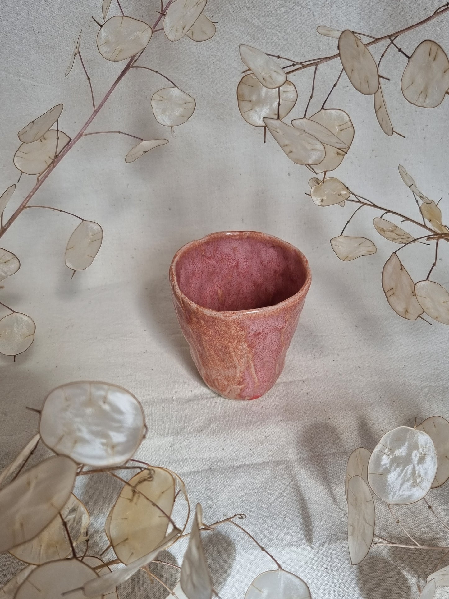 Gobelet pincé rose
