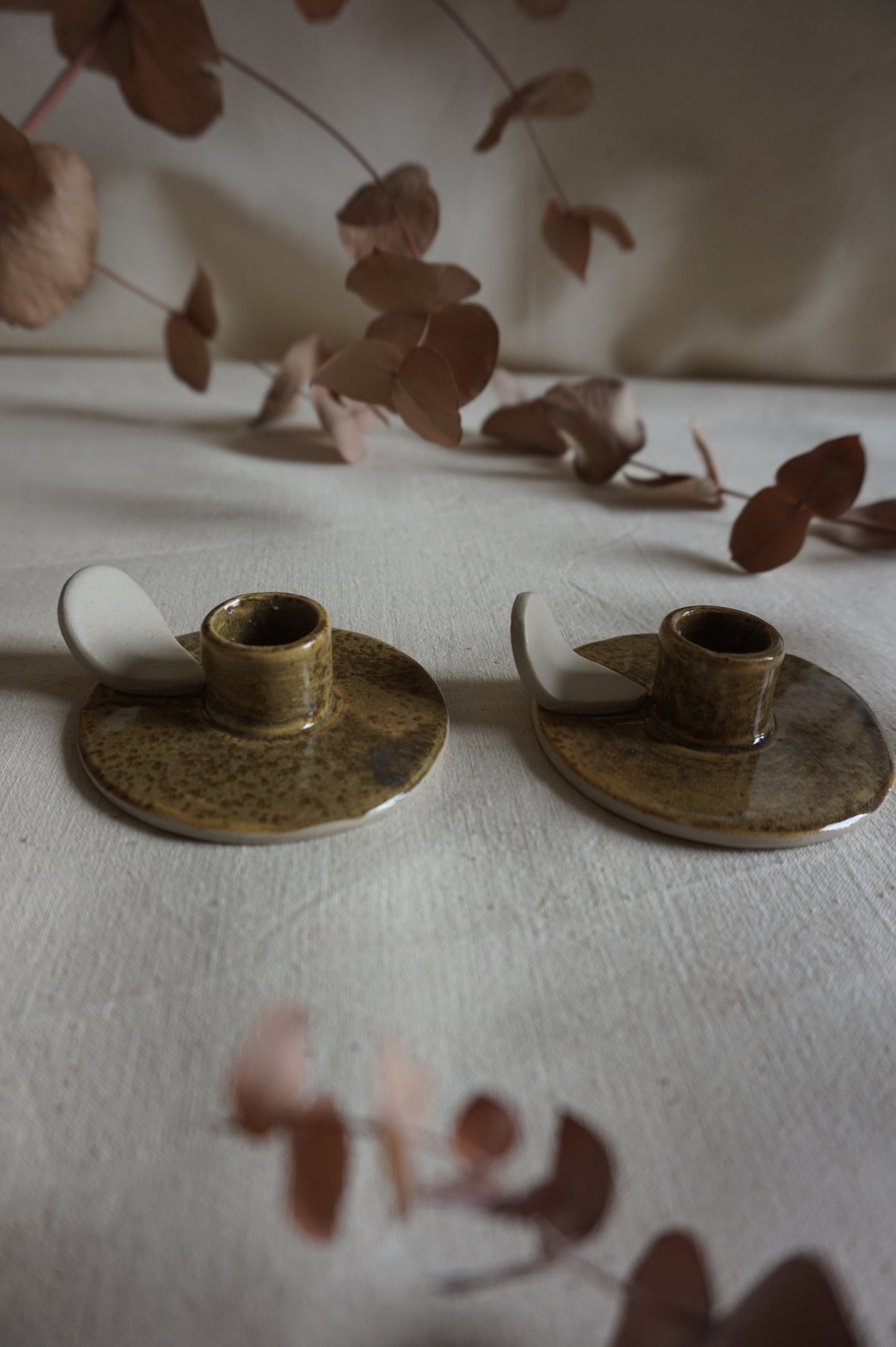 Bougeoirs sable