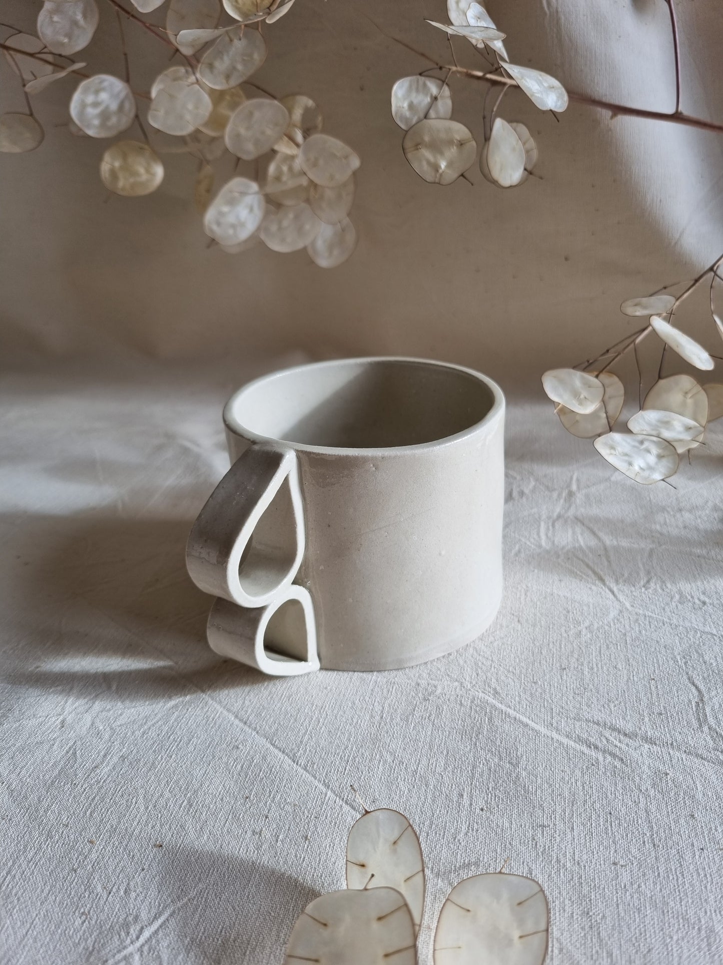 Tasse gouttelette blanche