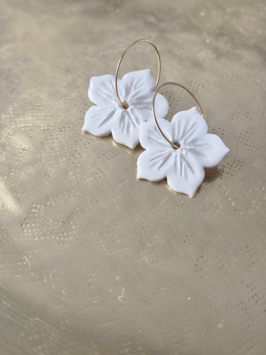Boucles d'oreille porcelaine