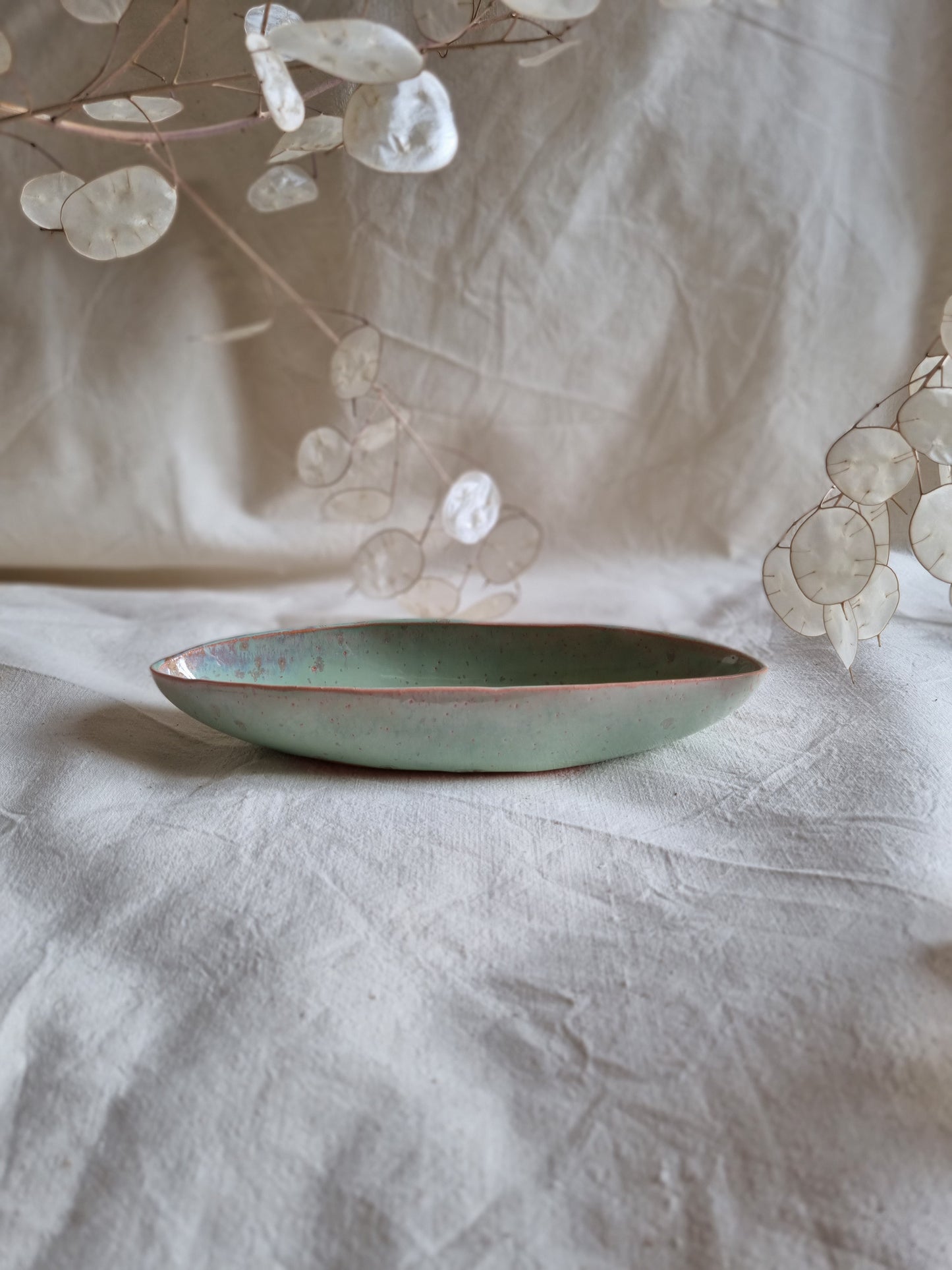 Coupelle engobe de porcelaine.